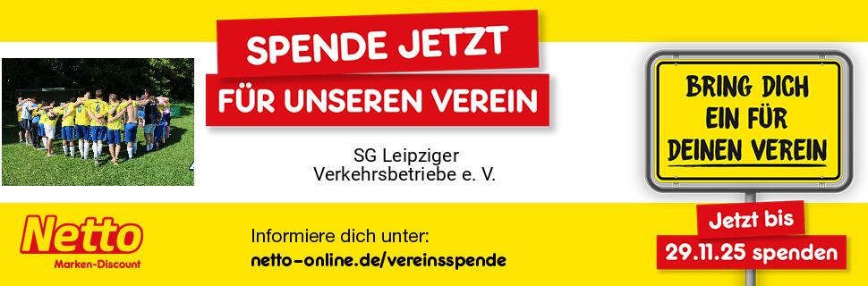 Netto-Vereinsspende: Bis November SG LVB am Pfandautomaten unterstützen!