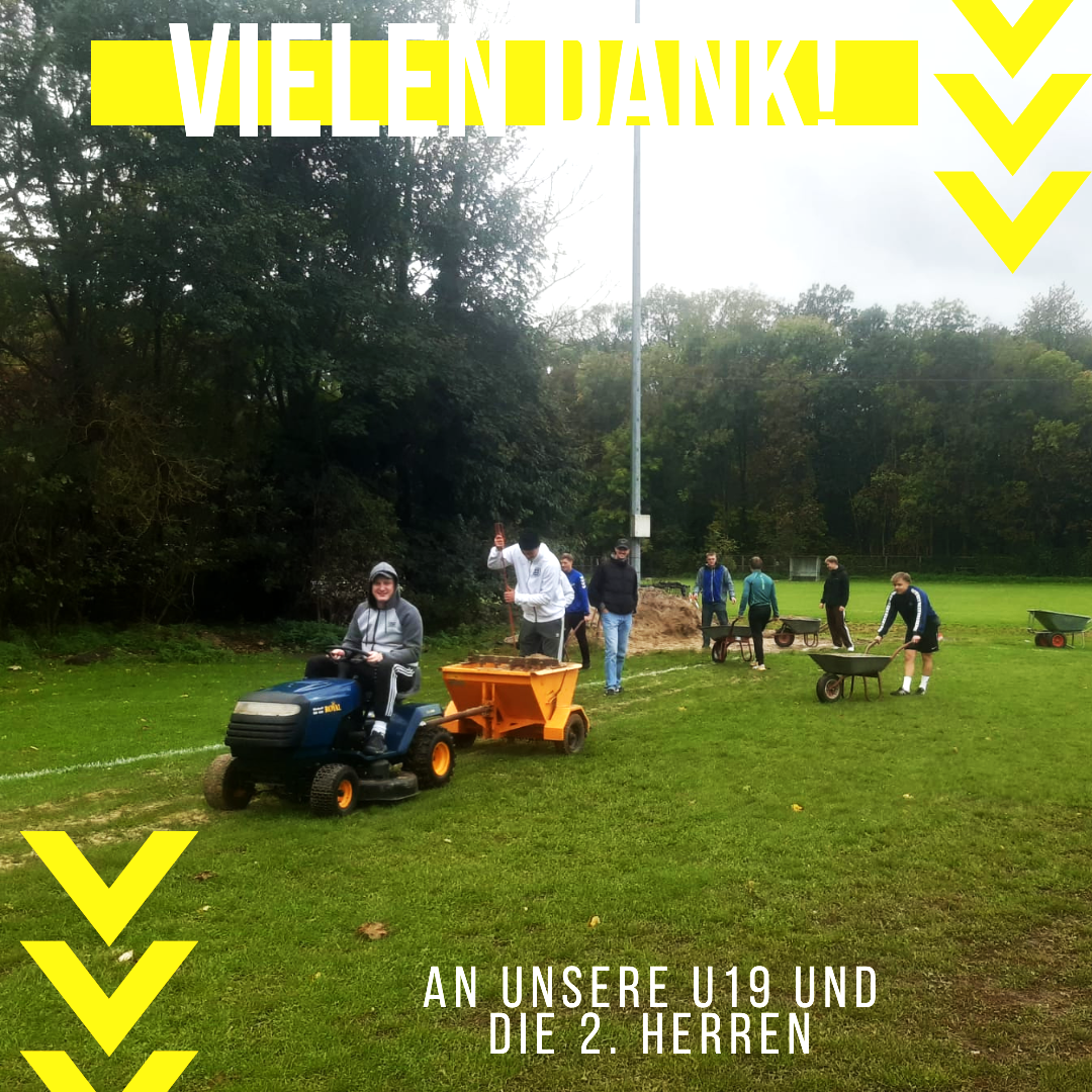 Arbeitseinsatz an der Neuen Linie: U19 und Zweite schuften für die SG